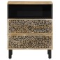 vidaXL Mesita de noche madera maciza de mango 50x33x60 cm vidaXL Mesita de noche madera maciza de mango 50x33x60 cm