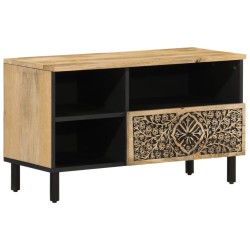 vidaXL Mueble de TV madera maciza de mango 80x33x46 cm