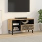 vidaXL Mueble de TV madera maciza de mango 80x33x46 cm