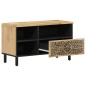 vidaXL Mueble de TV madera maciza de mango 80x33x46 cm