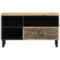vidaXL Mueble de TV madera maciza de mango 80x33x46 cm