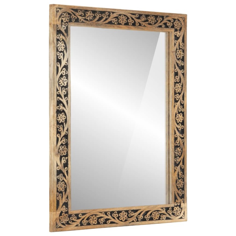 vidaXL Espejo de baño madera maciza de acacia y vidrio 50x70x2,5 cm vidaXL Espejo de baño madera maciza de acacia y vidrio 50x70x2,5 cm