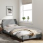 vidaXL Estructura de cama con cabecero de tela gris claro 80x200 cm vidaXL Estructura de cama con cabecero de tela gris claro 80x200 cm