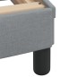 vidaXL Estructura de cama con cabecero de tela gris claro 80x200 cm vidaXL Estructura de cama con cabecero de tela gris claro 80x200 cm