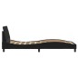 vidaXL Estructura de cama con cabecero de tela negro 80x200 cm vidaXL Estructura de cama con cabecero de tela negro 80x200 cm