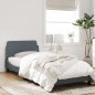 vidaXL Estructura de cama con cabecero terciopelo gris oscuro 80x200cm vidaXL Estructura de cama con cabecero terciopelo gris oscuro 80x200cm