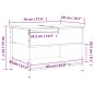 vidaXL Mesa de centro madera ingeniería metal marrón roble 70x50x50 cm vidaXL Mesa de centro madera ingeniería metal marrón roble 70x50x50 cm