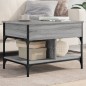 vidaXL Mesa de centro madera ingeniería metal gris Sonoma 70x50x50 cm vidaXL Mesa de centro madera ingeniería metal gris Sonoma 70x50x50 cm