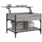 vidaXL Mesa de centro madera ingeniería metal gris Sonoma 70x50x50 cm vidaXL Mesa de centro madera ingeniería metal gris Sonoma 70x50x50 cm