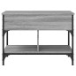 vidaXL Mesa de centro madera ingeniería metal gris Sonoma 70x50x50 cm vidaXL Mesa de centro madera ingeniería metal gris Sonoma 70x50x50 cm
