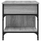 vidaXL Mesa de centro madera ingeniería metal gris Sonoma 70x50x50 cm vidaXL Mesa de centro madera ingeniería metal gris Sonoma 70x50x50 cm