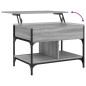 vidaXL Mesa de centro madera ingeniería metal gris Sonoma 70x50x50 cm vidaXL Mesa de centro madera ingeniería metal gris Sonoma 70x50x50 cm
