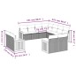 vidaXL Set de sofás de jardín 11 pzas y cojines ratán sintético negro vidaXL Set de sofás de jardín 11 pzas y cojines ratán sintético negro