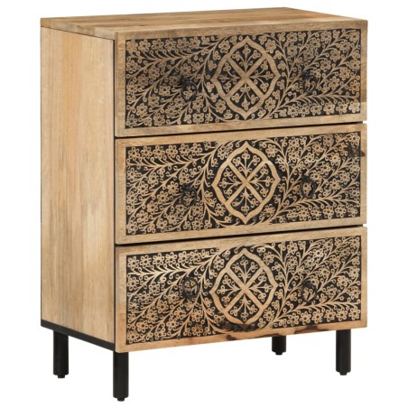 vidaXL Armario auxiliar madera maciza de mango 60x33x75 cm 