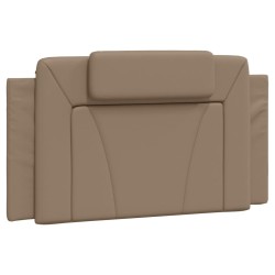vidaXL Cabecero de cama acolchado cuero sintético capuchino 100 cm