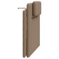 vidaXL Cabecero de cama acolchado cuero sintético capuchino 100 cm vidaXL Cabecero de cama acolchado cuero sintético capuchino 100 cm