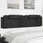 vidaXL Cabecero de cama acolchado cuero sintético negro 200 cm vidaXL Cabecero de cama acolchado cuero sintético negro 200 cm