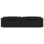 vidaXL Cabecero de cama acolchado cuero sintético negro 200 cm vidaXL Cabecero de cama acolchado cuero sintético negro 200 cm