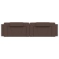 vidaXL Cabecero de cama acolchado cuero sintético marrón 200 cm