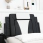 vidaXL Cabecero de cama acolchado cuero sintético negro y blanco 80 cm vidaXL Cabecero de cama acolchado cuero sintético negro y blanco 80 cm