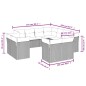 vidaXL Set de sofás de jardín 11 pzas y cojines ratán sintético negro vidaXL Set de sofás de jardín 11 pzas y cojines ratán sintético negro