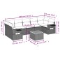 vidaXL Set de sofás de jardín 8 pzas y cojines ratán sintético gris vidaXL Set de sofás de jardín 8 pzas y cojines ratán sintético gris