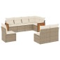 vidaXL Juego de sofás de jardín con cojines beige 8 pzas ratán PE vidaXL Juego de sofás de jardín con cojines beige 8 pzas ratán PE