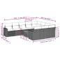 vidaXL Set de sofás de jardín 11 pzas y cojines ratán sintético negro vidaXL Set de sofás de jardín 11 pzas y cojines ratán sintético negro