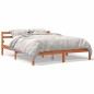 vidaXL Estructura de cama madera maciza pino marrón cera 120x200 cm