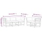vidaXL Set de sofás jardín 5 pzas con cojines madera pino impregnada vidaXL Set de sofás jardín 5 pzas con cojines madera pino impregnada