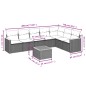 vidaXL Juego de sofás de jardín con cojines beige 8 pzas ratán PE vidaXL Juego de sofás de jardín con cojines beige 8 pzas ratán PE