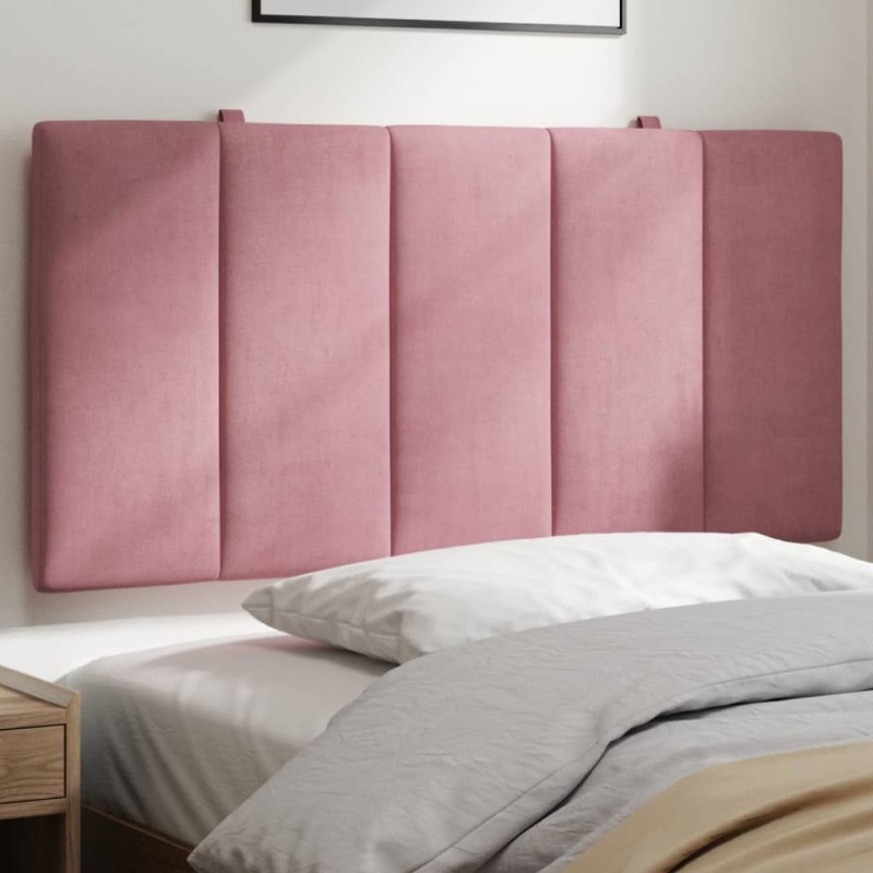 vidaXL Cabecero de cama acolchado terciopelo rosa 100 cm vidaXL Cabecero de cama acolchado terciopelo rosa 100 cm