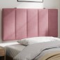 vidaXL Cabecero de cama acolchado terciopelo rosa 100 cm vidaXL Cabecero de cama acolchado terciopelo rosa 100 cm