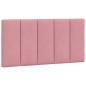 vidaXL Cabecero de cama acolchado terciopelo rosa 100 cm vidaXL Cabecero de cama acolchado terciopelo rosa 100 cm