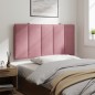 vidaXL Cabecero de cama acolchado terciopelo rosa 100 cm vidaXL Cabecero de cama acolchado terciopelo rosa 100 cm