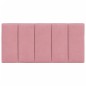 vidaXL Cabecero de cama acolchado terciopelo rosa 100 cm vidaXL Cabecero de cama acolchado terciopelo rosa 100 cm