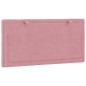 vidaXL Cabecero de cama acolchado terciopelo rosa 100 cm vidaXL Cabecero de cama acolchado terciopelo rosa 100 cm