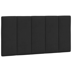 vidaXL Cabecero de cama acolchado terciopelo negro 100 cm