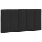 vidaXL Cabecero de cama acolchado terciopelo negro 100 cm