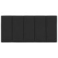 vidaXL Cabecero de cama acolchado terciopelo negro 100 cm