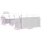 vidaXL Set de sofás de jardín 7 piezas con cojines ratán PE gris vidaXL Set de sofás de jardín 7 piezas con cojines ratán PE gris