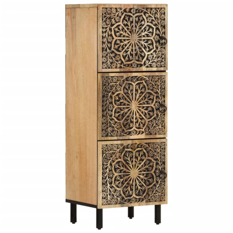 vidaXL Armario auxiliar madera maciza de mango 40x33x110 cm  