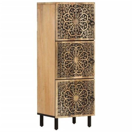 vidaXL Armario auxiliar madera maciza de mango 40x33x110 cm  