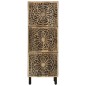 vidaXL Armario auxiliar madera maciza de mango 40x33x110 cm  