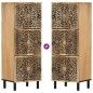 vidaXL Armario auxiliar madera maciza de mango 40x33x110 cm  