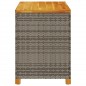 vidaXL Caja de almacenaje jardín madera acacia ratán gris 110x55x63 cm vidaXL Caja de almacenaje jardín madera acacia ratán gris 110x55x63 cm