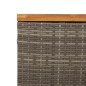 vidaXL Caja de almacenaje jardín madera acacia ratán gris 110x55x63 cm vidaXL Caja de almacenaje jardín madera acacia ratán gris 110x55x63 cm