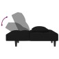 vidaXL Sofá cama de 2 plazas con dos almohadas terciopelo negro vidaXL Sofá cama de 2 plazas con dos almohadas terciopelo negro