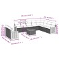 vidaXL Set de sofás de jardín 11 pzas y cojines ratán sintético negro vidaXL Set de sofás de jardín 11 pzas y cojines ratán sintético negro