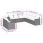vidaXL Set de sofás de jardín 9 pzas y cojines ratán sintético marrón vidaXL Set de sofás de jardín 9 pzas y cojines ratán sintético marrón